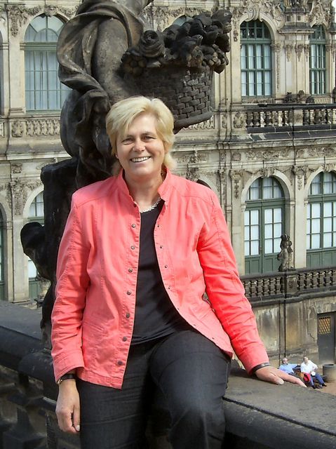Ulrike Striebeck im Dresdner Zwinger